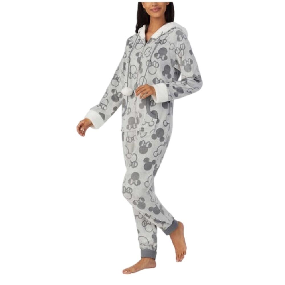 Disney Women's Mickey Mouse Pajamas Gray Size XL NWT